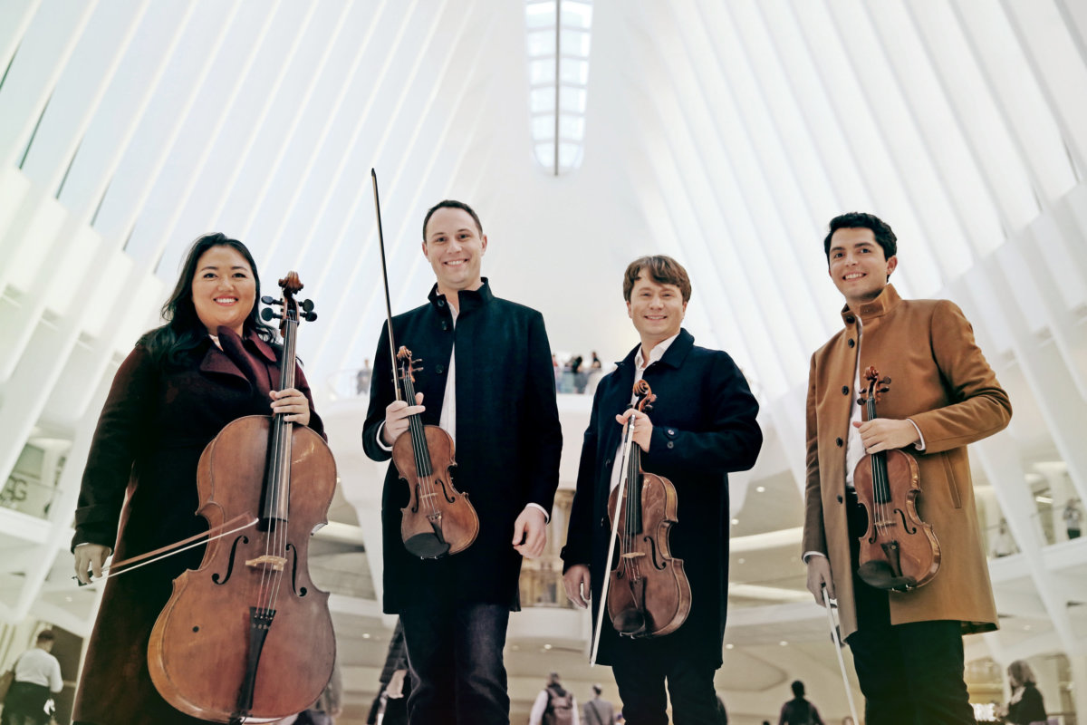 See the Calidore String Quartet perform in Bridgehampton in the Hamptons this weekend.
