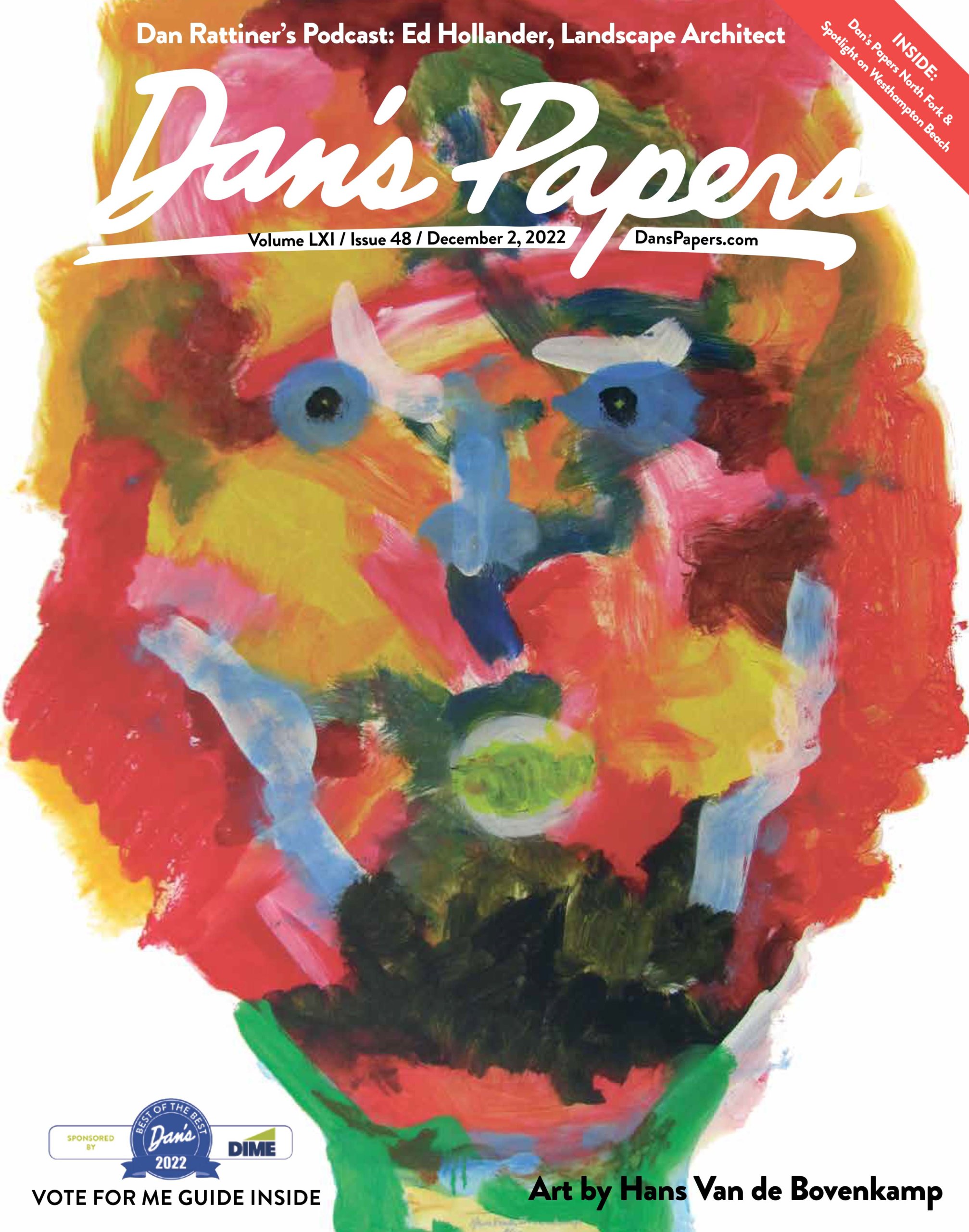 December 2, 2022 Dan's Papers cover art by Hans Van de Bovenkamp