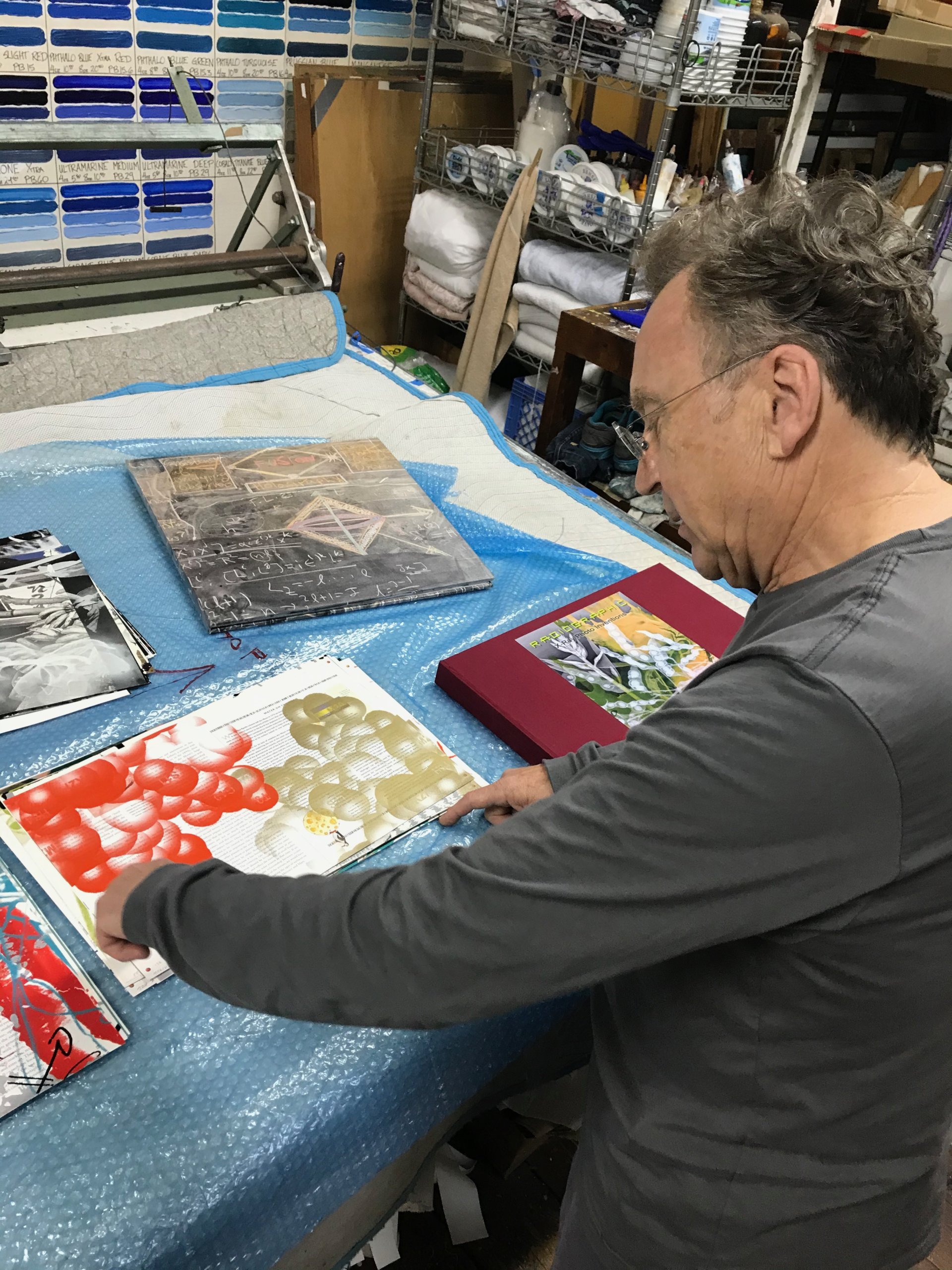 Steve Miller shares some of his painted books and folios