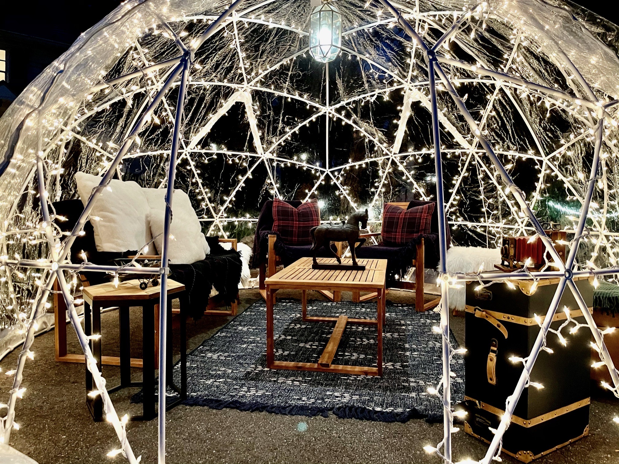 One of Mirabelle Restaurant & Tavern's igloos