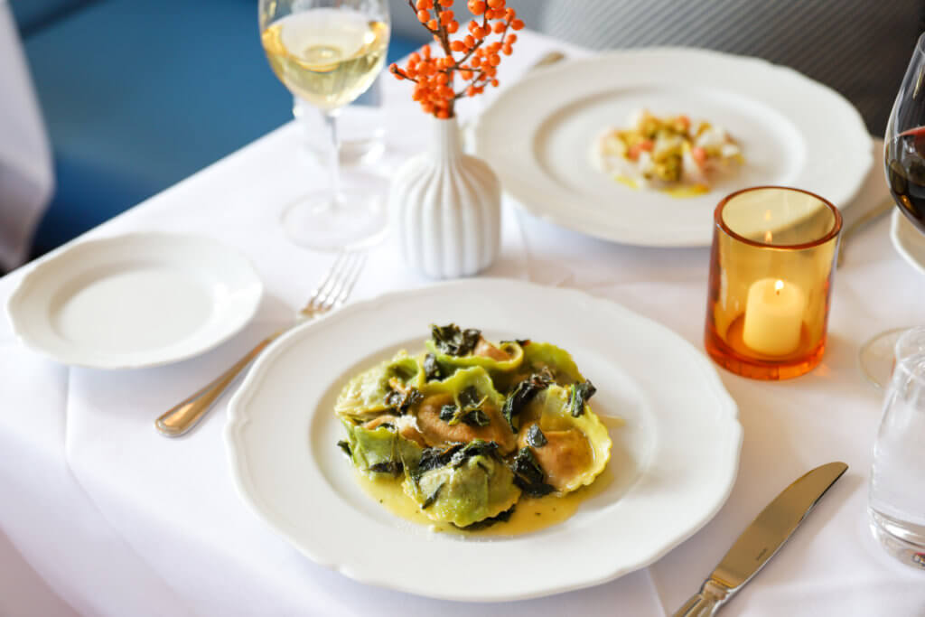 Ravioli di Ricotta e Bietole from Sant Ambroeus.