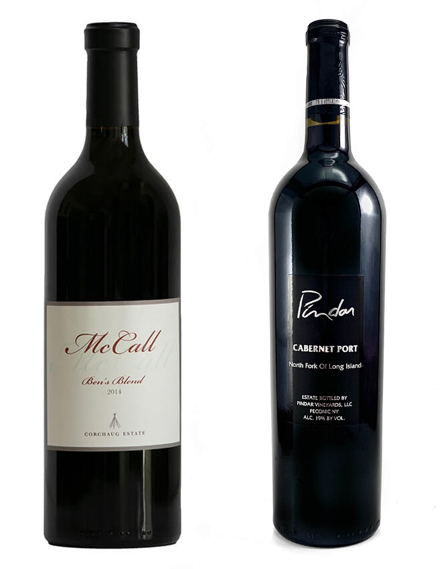 Thanksgiving red wines McCall Ben’s Blend, Pindar Cabernet Port