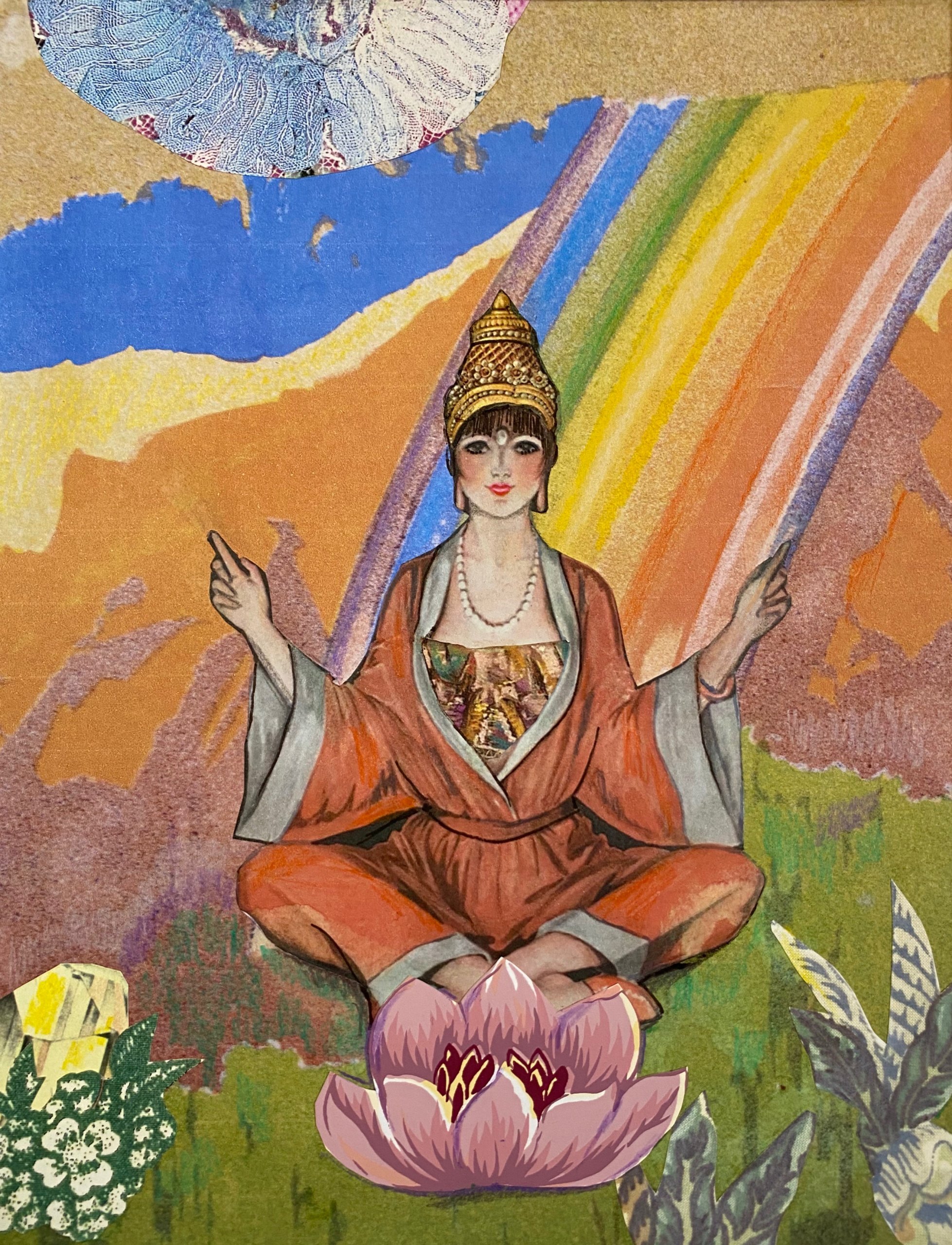 "The Yogini" oracle card from the "Wild Goddess Oracle" by Amy Zerner