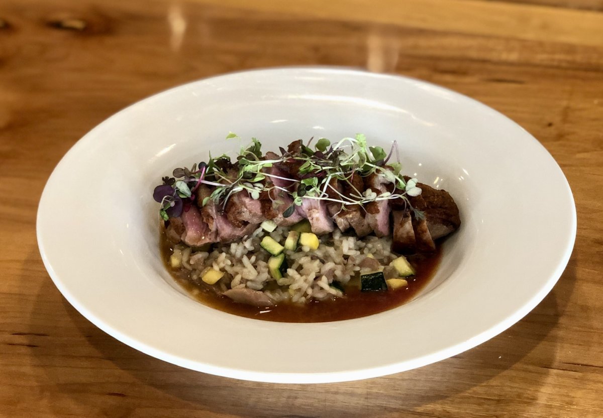 Recipe Union Sushi & Steak's Duck Risotto for 4
