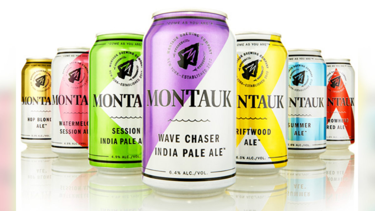 Montauk Brewing Company canned beers