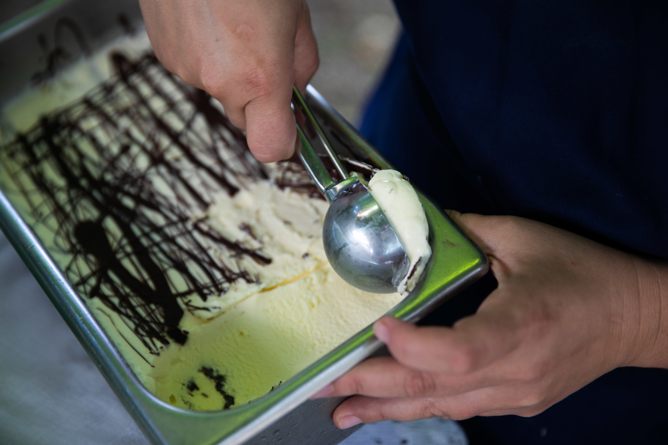 Loaves & Fishes Foodstore Peppermint Stracciatella Ice Cream