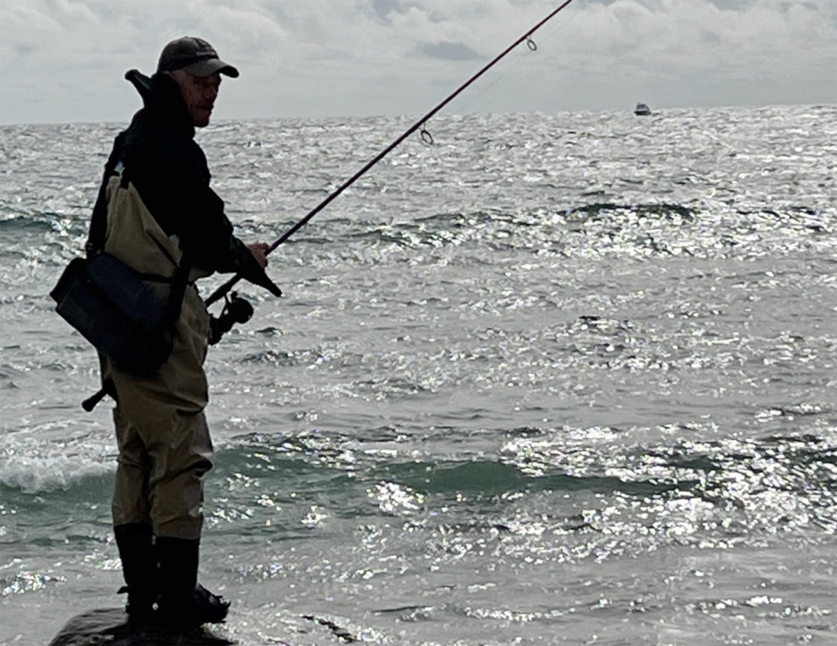 John Wharry fishing in Montauk cropped surfcasting