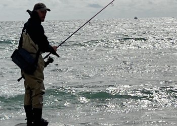 John Wharry fishing in Montauk cropped surfcasting
