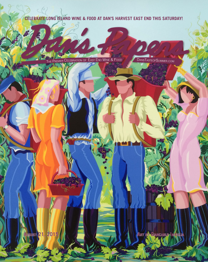 Giancarlo Impiglia's "Harvest" on the cover of the August 21, 2015 Dan’s Papers