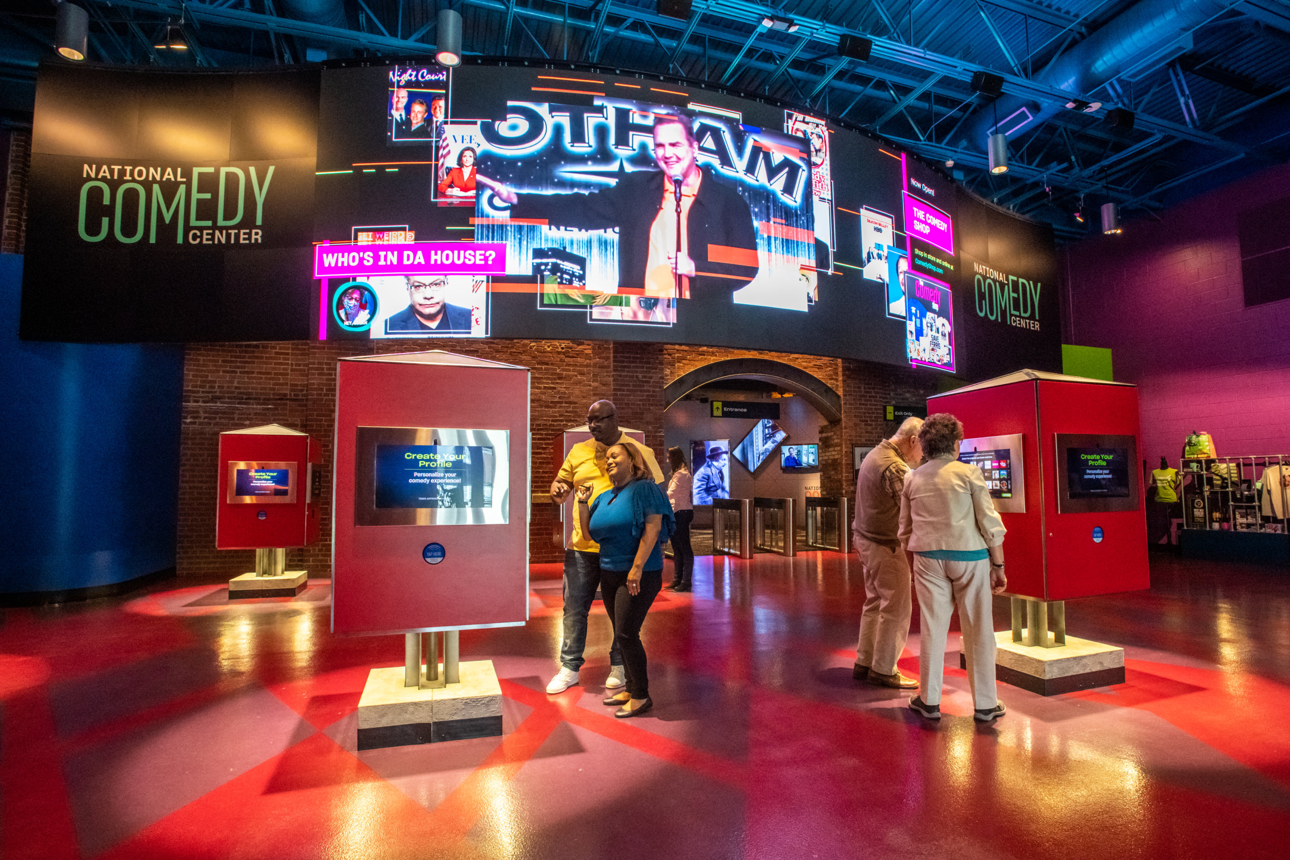 National Comedy Center lobby in Jamestown, NY