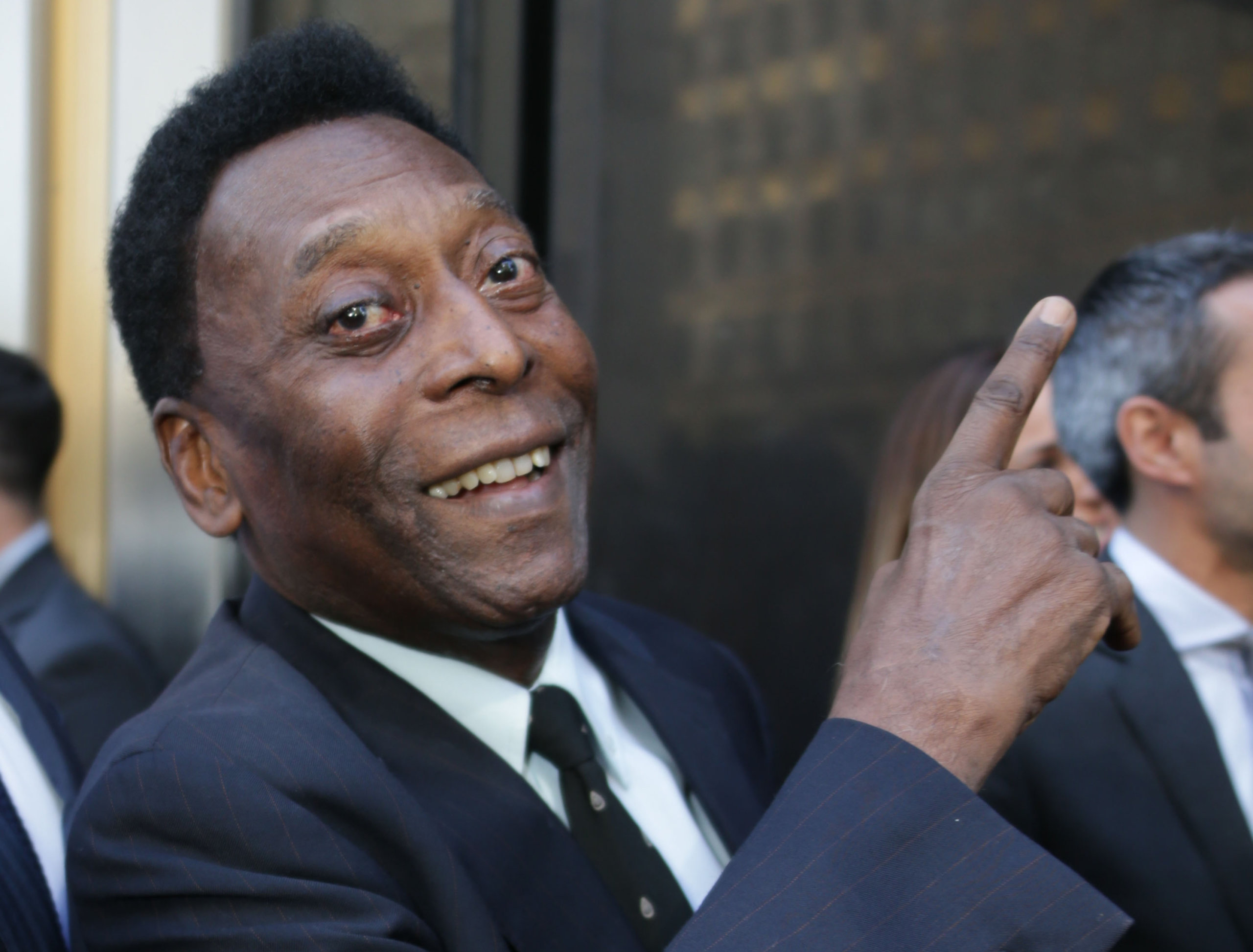 Pelé attends unveiling ofHublot Fifth Avenue Flagship Boutique, NYC, in April 2016