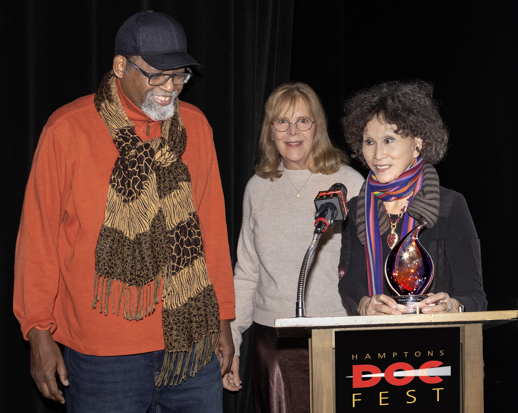 Pennebaker Achievement Award presented by Lana Jokel with Chris Hegedus to Sam Pollard for "Lowndes County and the Road to Black Power"