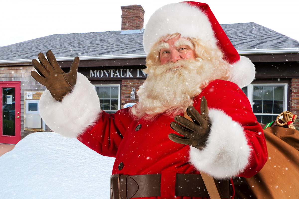 Santa visits the Montauk Chamber of Commerce