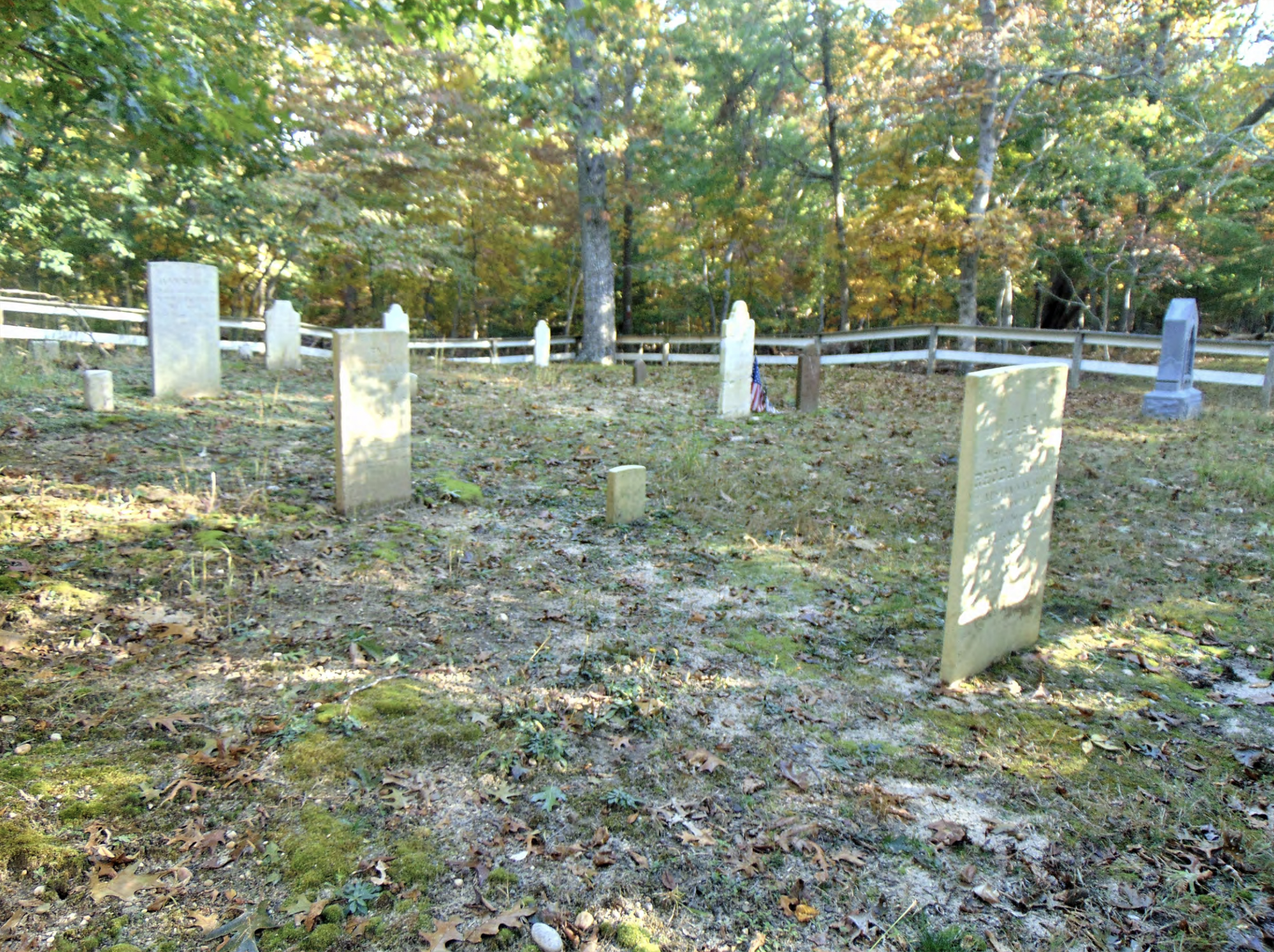 Van Scoy Edwards Burying Ground cemetery in East Hampton Northwest Woods
