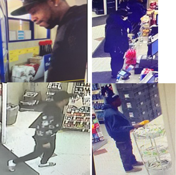 Police say the men in these video stills used counterfeit money at Walgreens in Bridgehampton