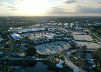 Aerial view of Wellington International, home to the Winter Equestrian Festival