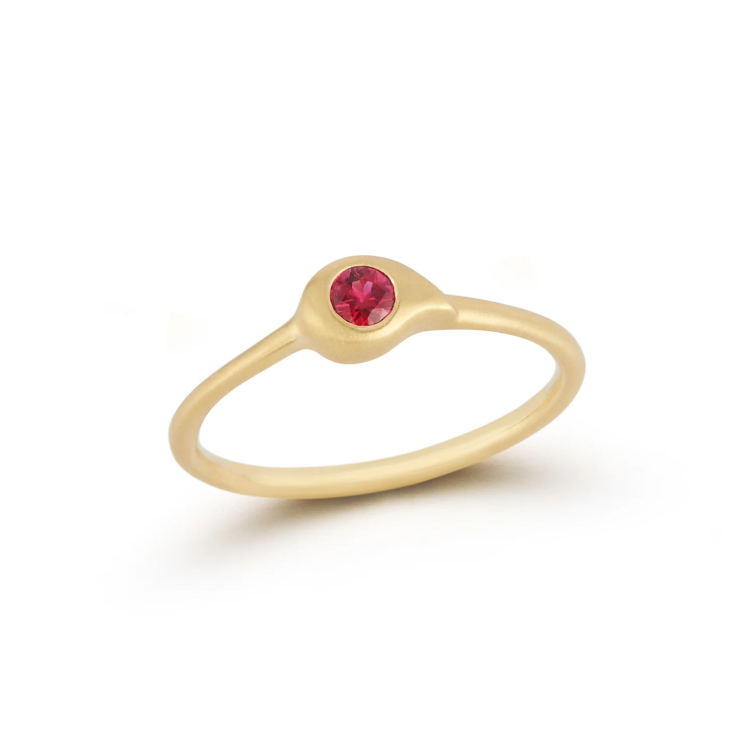 Carelle Brushstroke Drop Ruby Ring