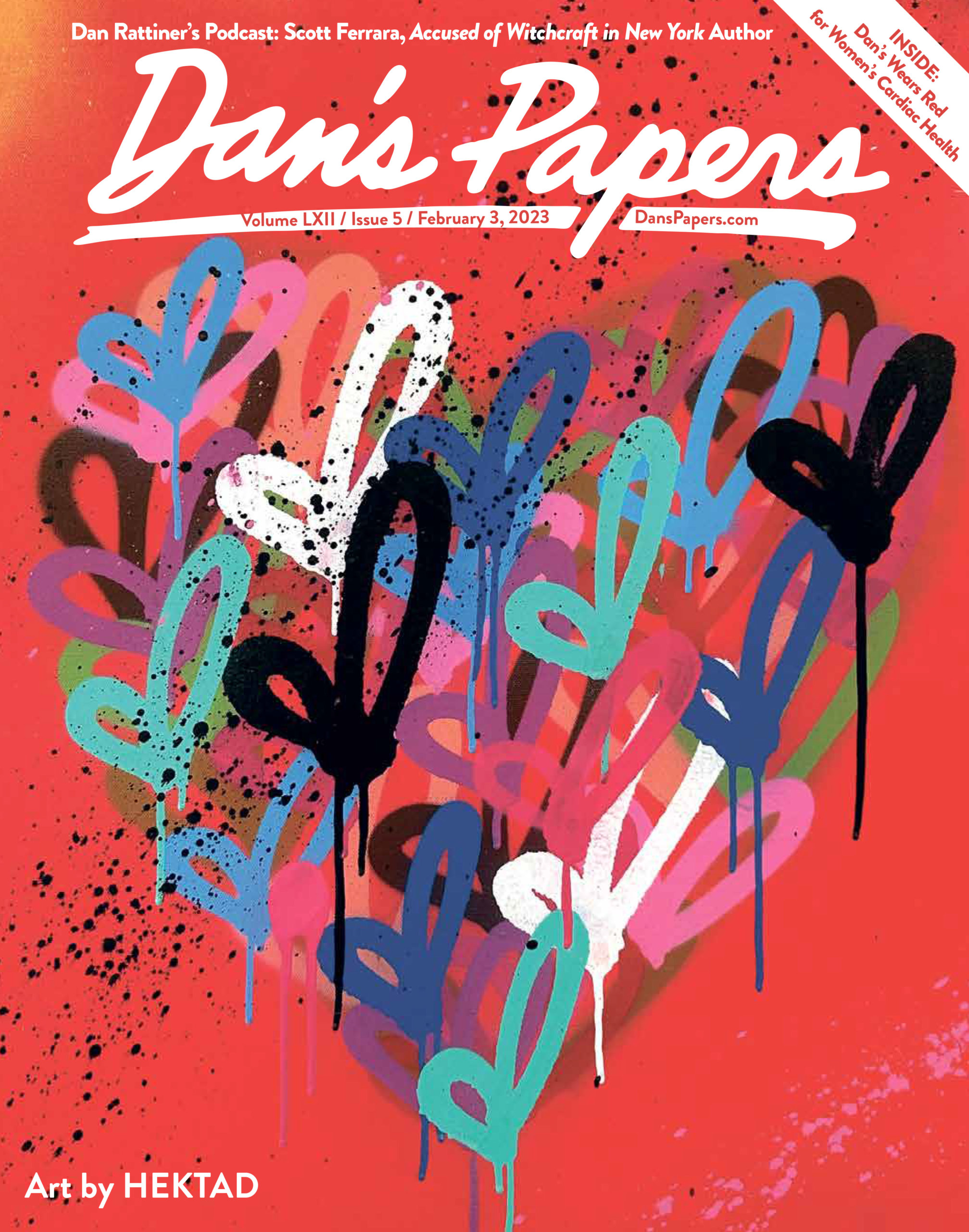 February 3, 2023 Dan's Papers cover art by HEKTAD