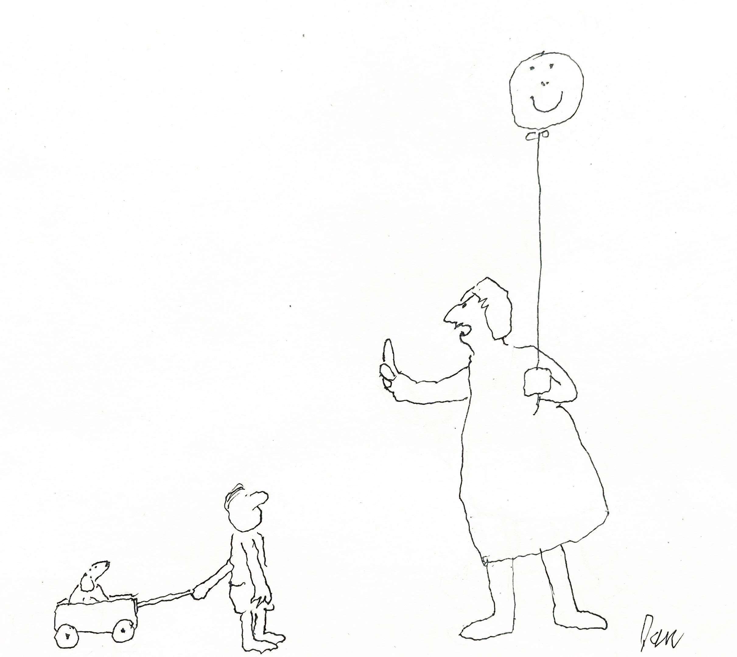 Balloon Cartoon by Dan Rattiner