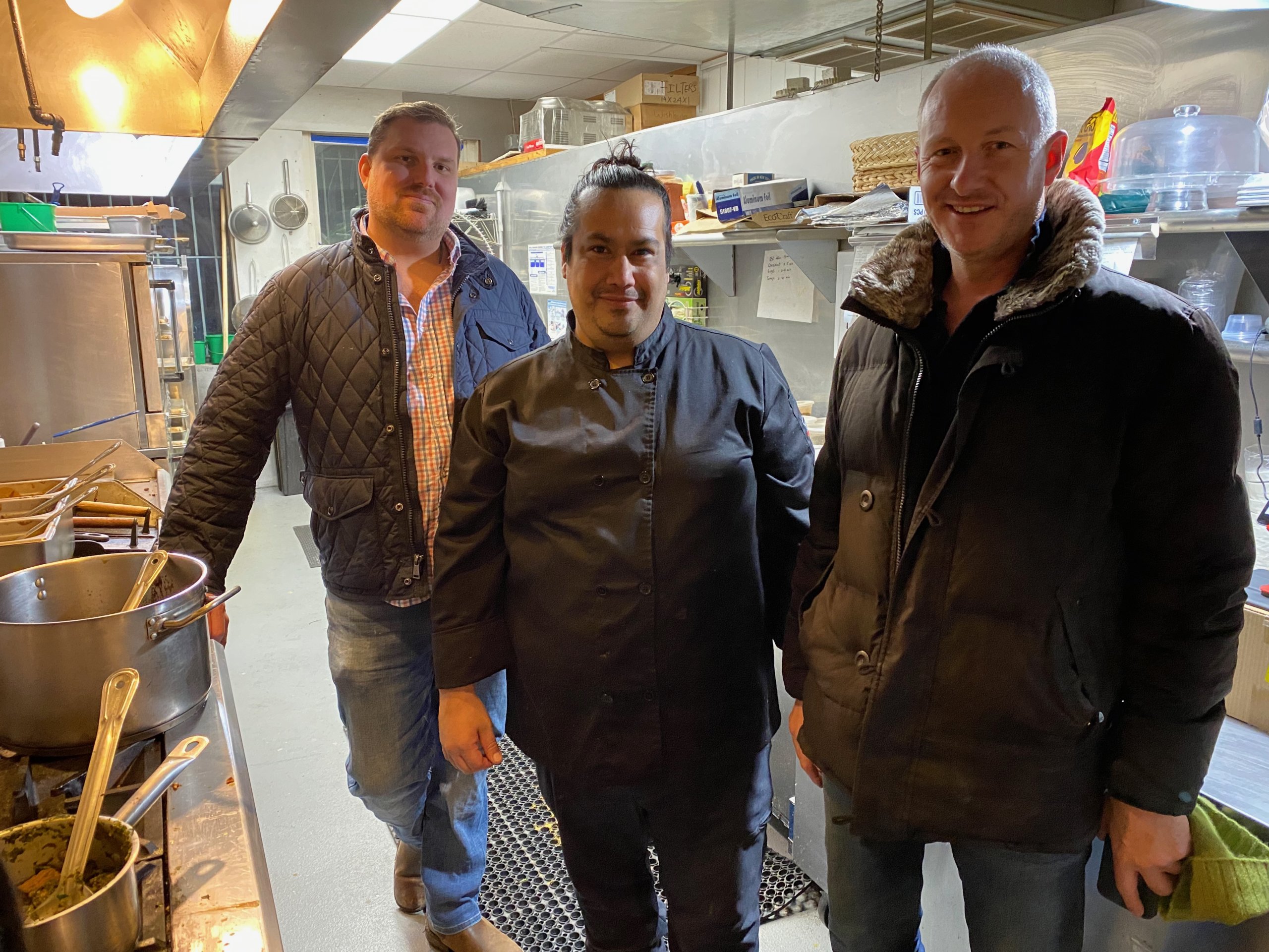 Ruby Murray's Team: GM Ryan Glasson, Head Chef David Benavidez, Edward Brooks