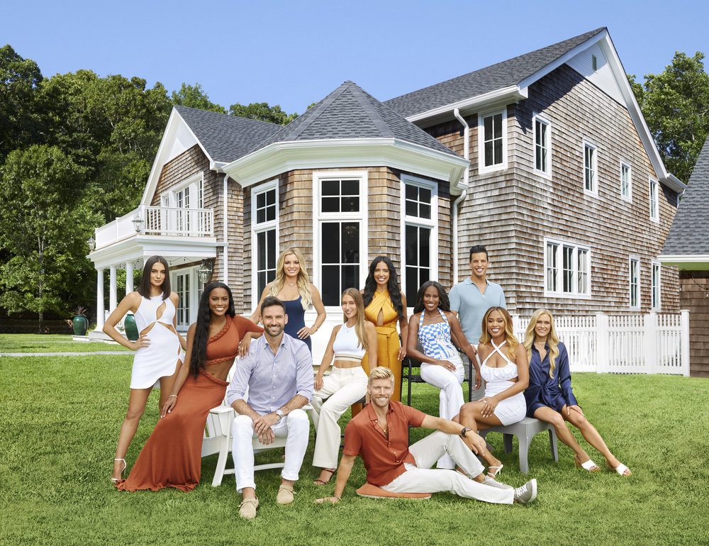 Summer House Season 7 cast: (l-r) Paige DeSorbo, Ciara Miller, Carl Radke, Lindsay Hubbard, Amanda Batula, Kyle Cooke, Danielle Olivera, Gabby Prescod, Chris Leoni, Mya Allen, Samantha Feher