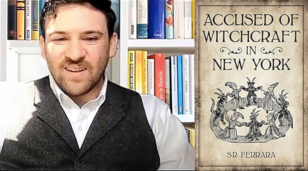 Accused of Witchcraft in New York author Scott R. Ferrara and book cover S.R. Ferrara