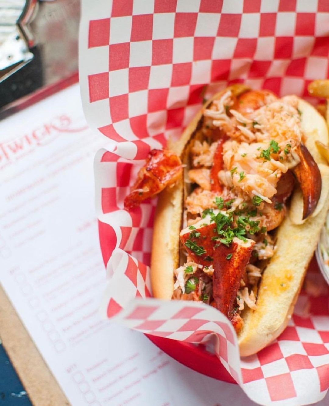 A Bostwick's lobster roll