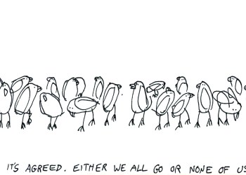 birds Cartoon by Dan Rattiner