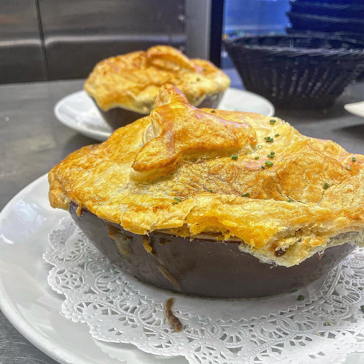 Handmade NoFo Pot Pies at the Cooperage Inn