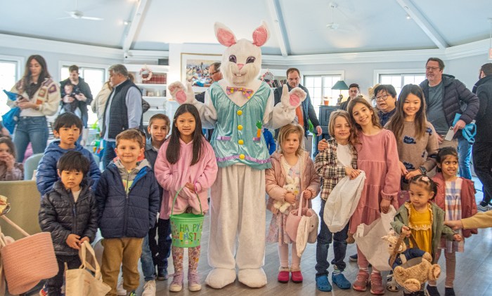 A photo op with the Easter Bunny