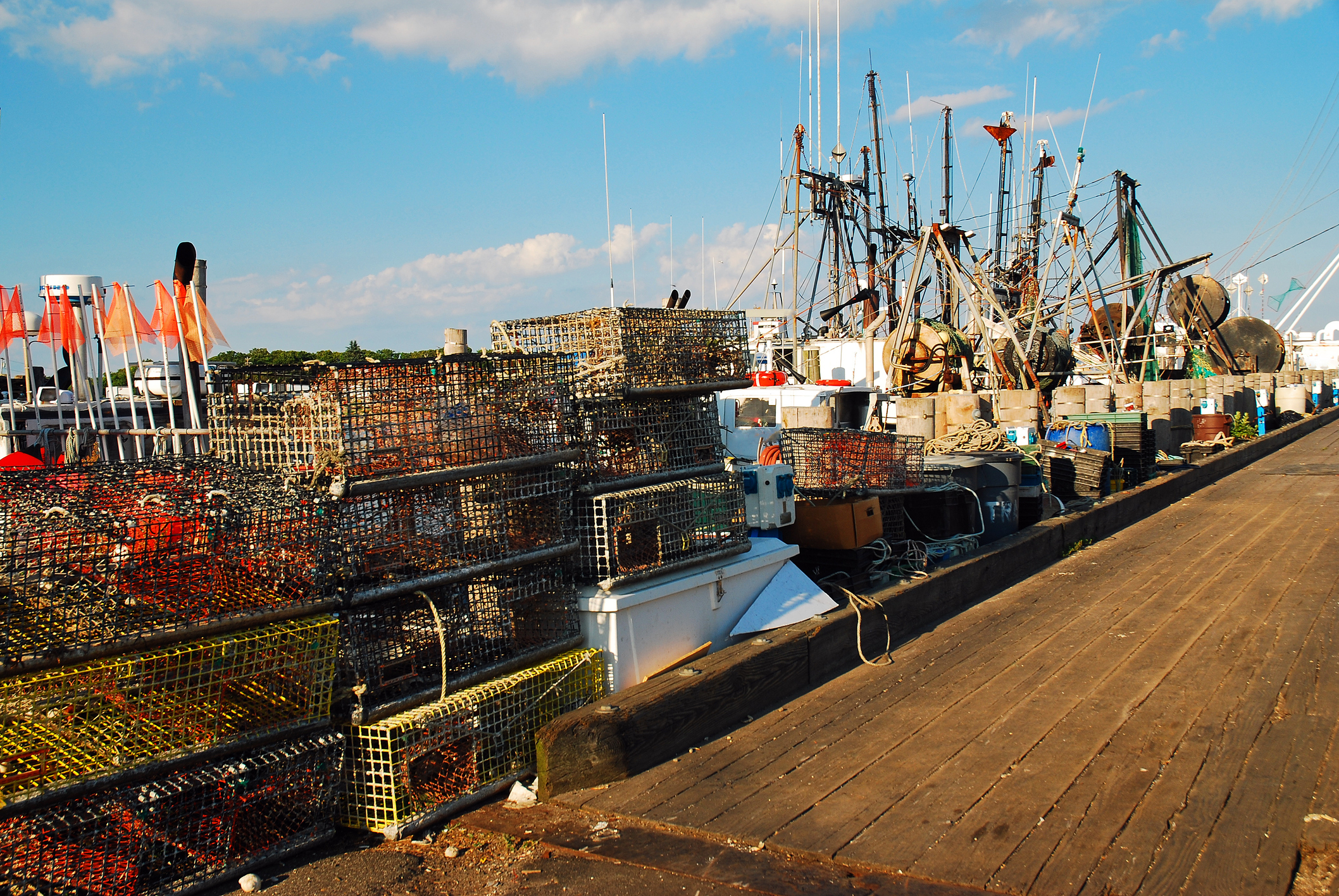 commercial fishing dock of Montauk East End