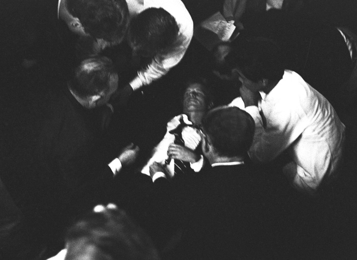 Robert Kennedy shot at the Ambassador Hotel, Los Angeles, 1969, Photo by Harry Benson