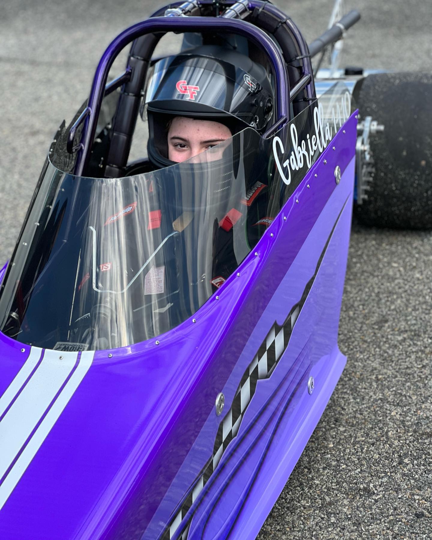 Junior dragster Gabriella, at Race Track Not Street
