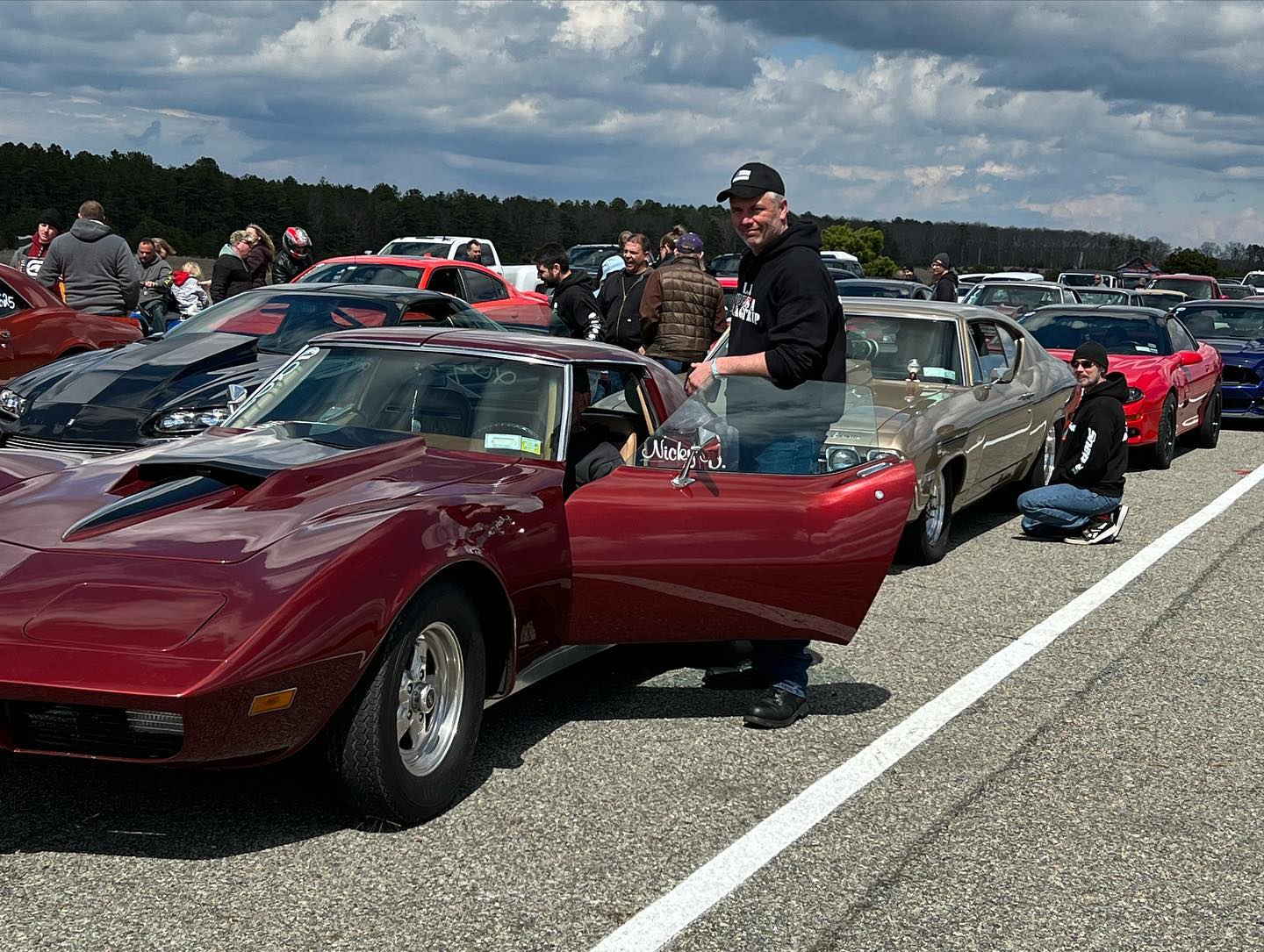 Corvette driver Nick Derosa at Race Track Not Street