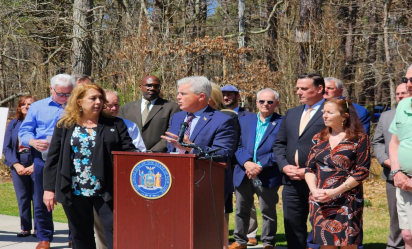 Officials announced the water funding on April 13 in Riverhead town