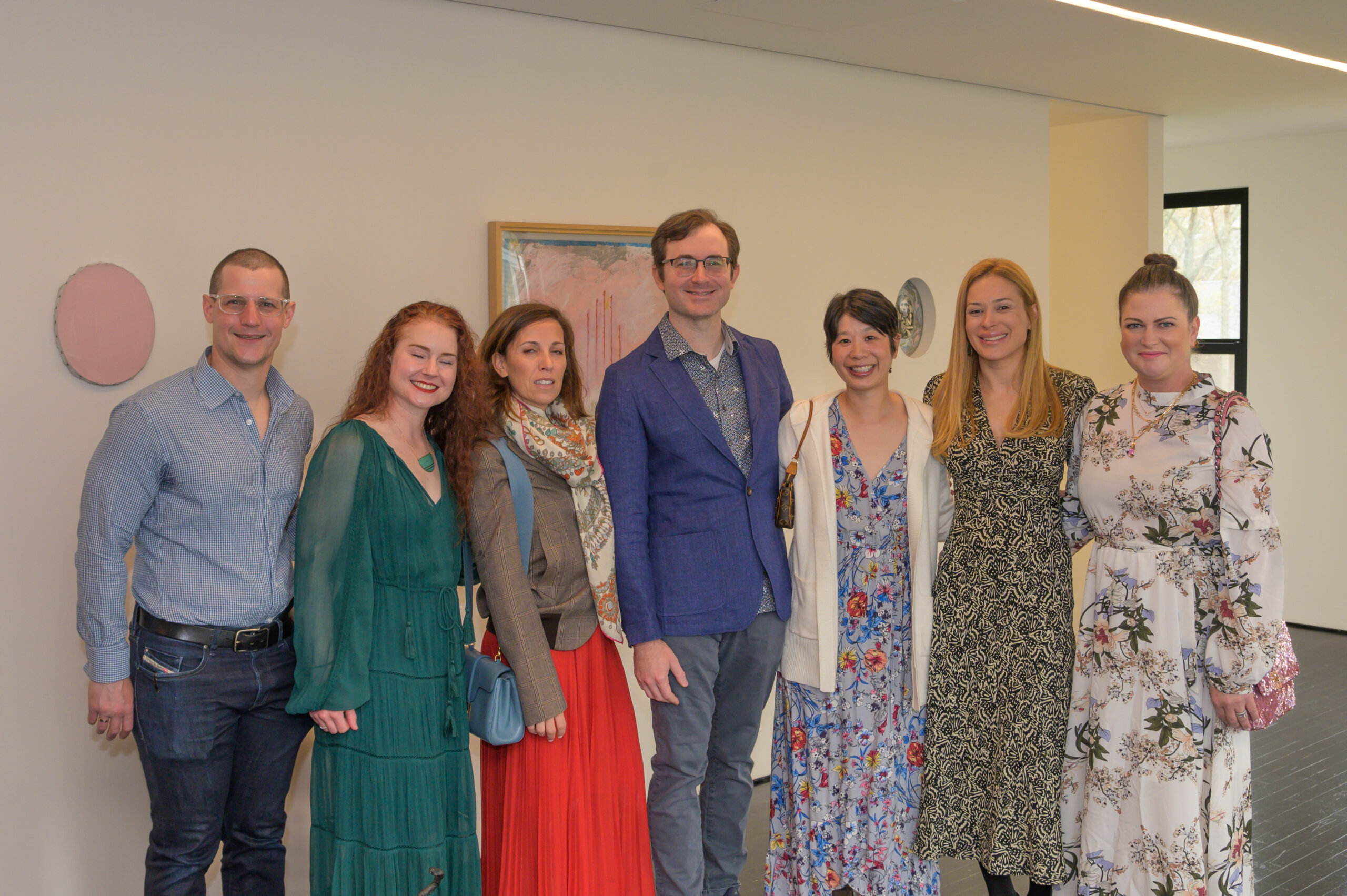 Josh Baratz, Maureen McMahon, Alessandra Paquet, Mark Halsey, June Halsey, Maria Decristofaro, Liz Deninzo at the Artists' Table Brunch