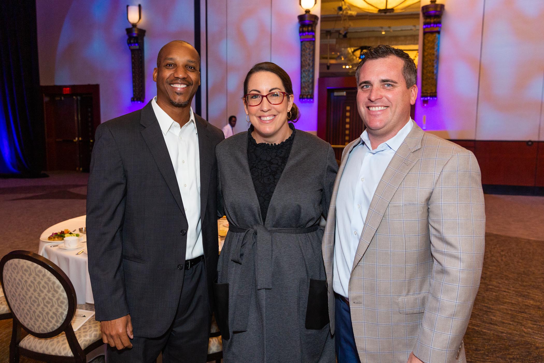 Young Friends of the Kravis Center Bradley Hurston, Stephanie Glavin, Corey Valentine