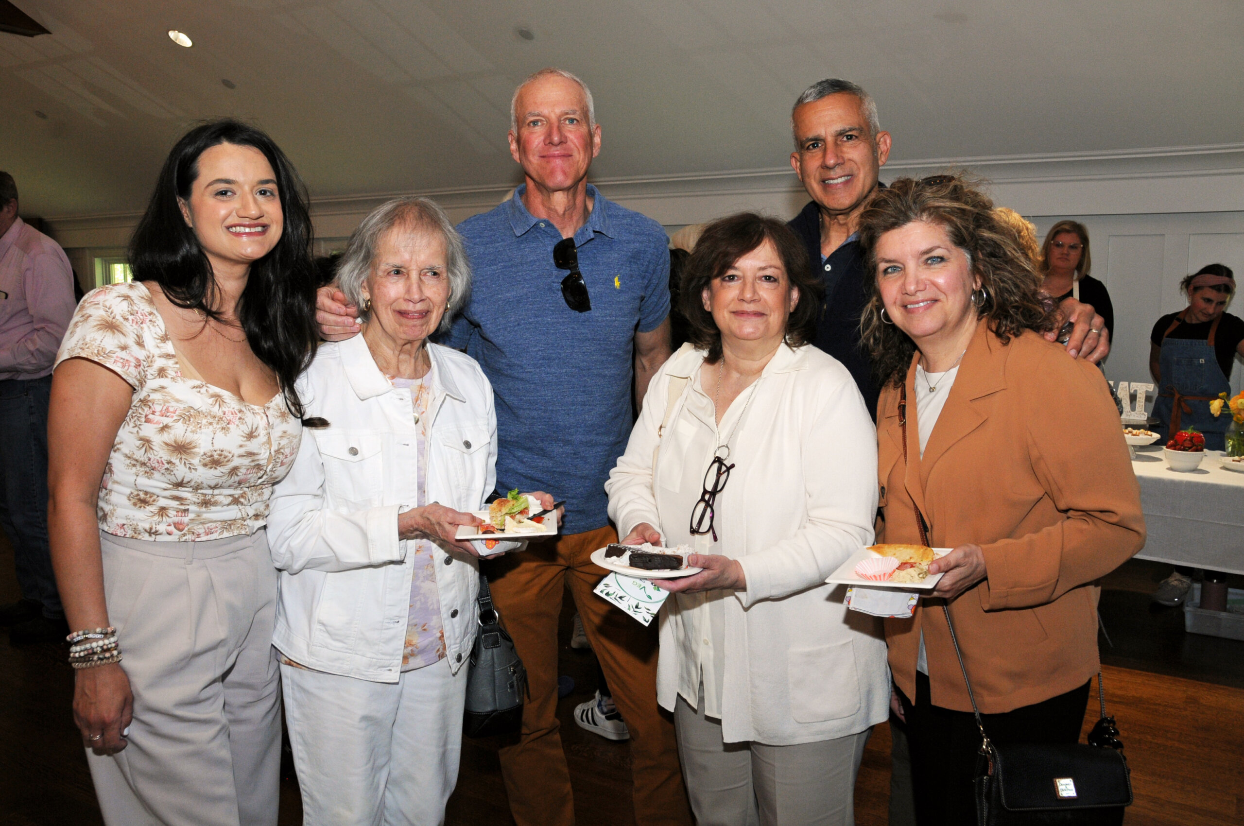 Gabrielle Roy, Elaine Malone, Dennis Roy, Elizabeth Roy, Mike Malone, Ronnie Malone at the East End Bake-Off