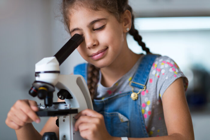Your kids can get a close-up view at microscopic pond life.