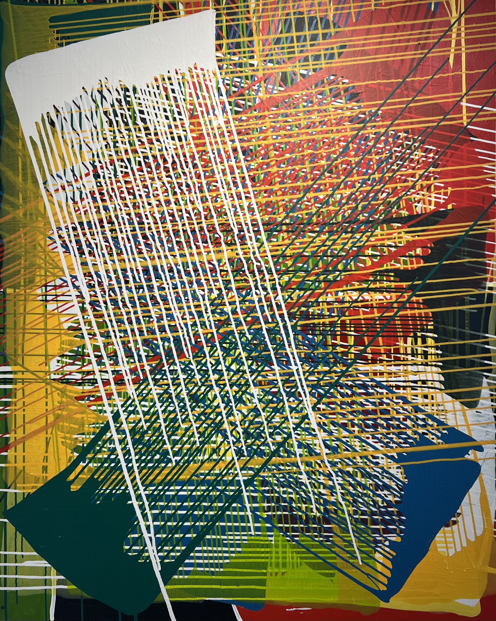 See works by Haim Mizrahi, such as "Separation Anxiety" (acrylic, 60" x 48"), at The Lucore Art through June 6.