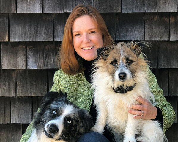 ARF CEO Kimberly J. Nichols with her dogs Otis and Jack
