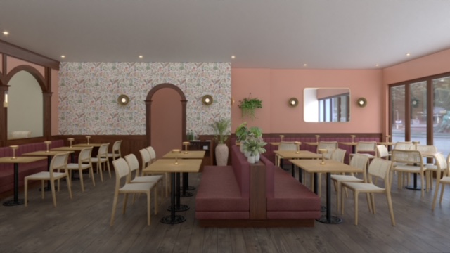 A rendering of Chef Julian Medina's vision for El Verano