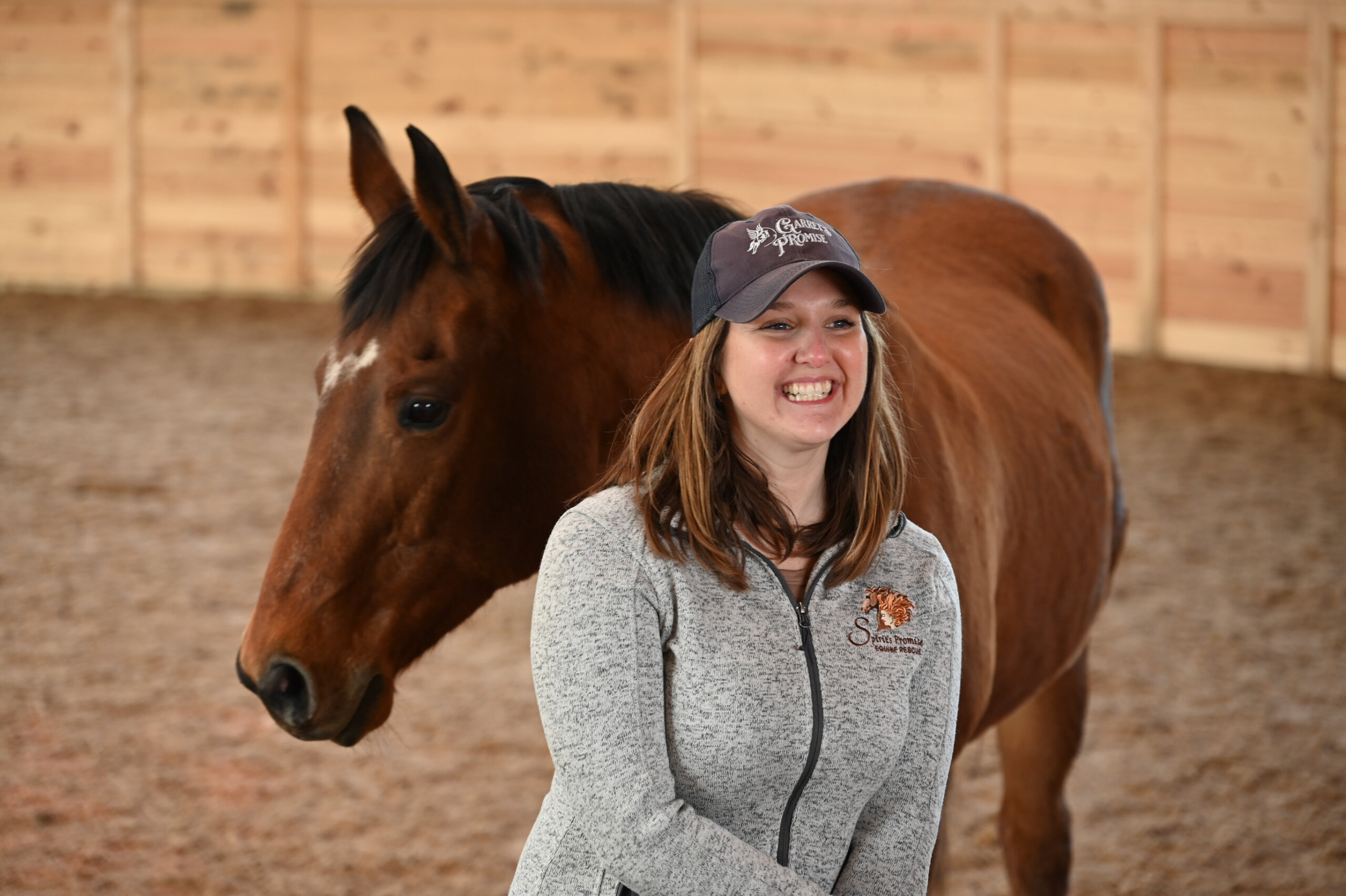 Lizzy with Diva Marie at Spirit's Promise Equine Rescue