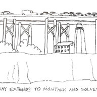 Montauk Highway cartoon by Dan Rattiner