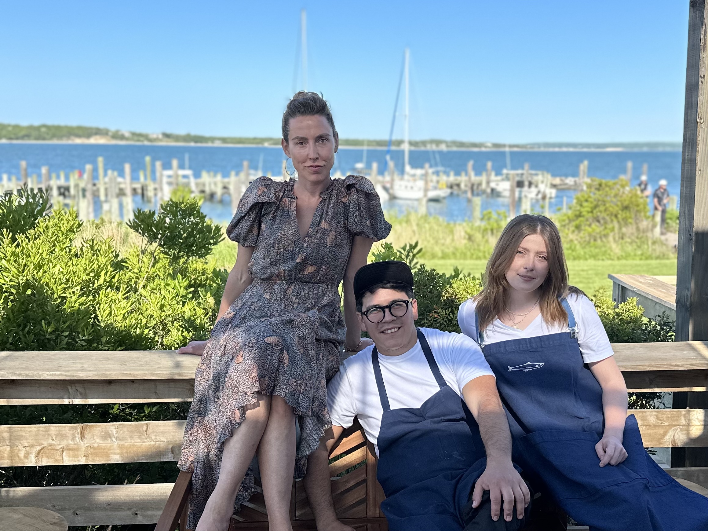 Minnow owner Andrea Tese, chef Cheo Avila, and bar/menu coordinator Amanda Akran