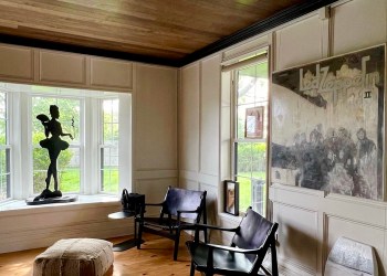 WILLOUGHBY salon space with work by Peter Dayton (Zepplin) and William Rand
