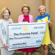 Deborah Marshall, Ambassador Nancy Brinker, Linda Koldenhoven at AFP Luncheon
