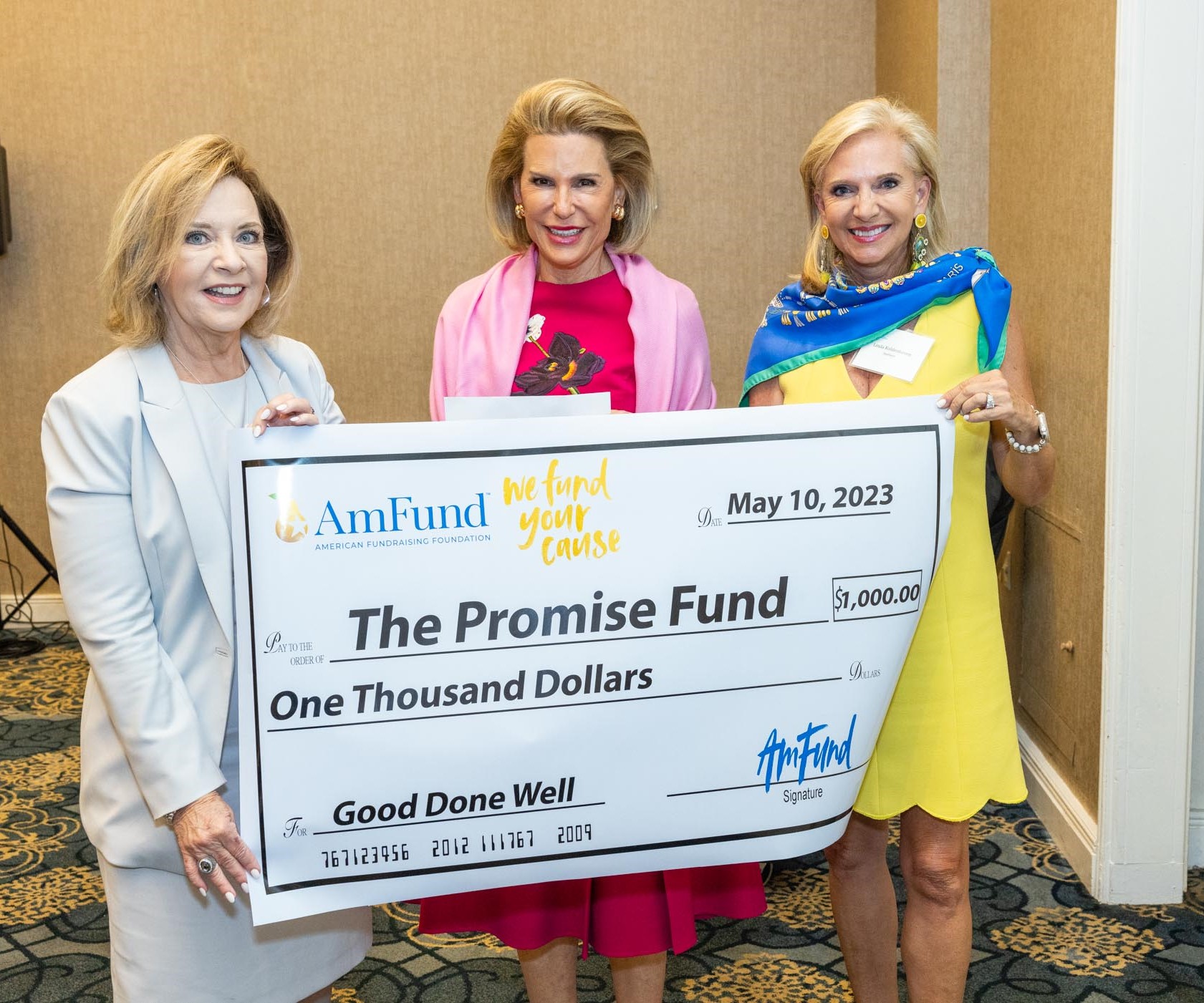 Deborah Marshall, Ambassador Nancy Brinker, Linda Koldenhoven at AFP Luncheon