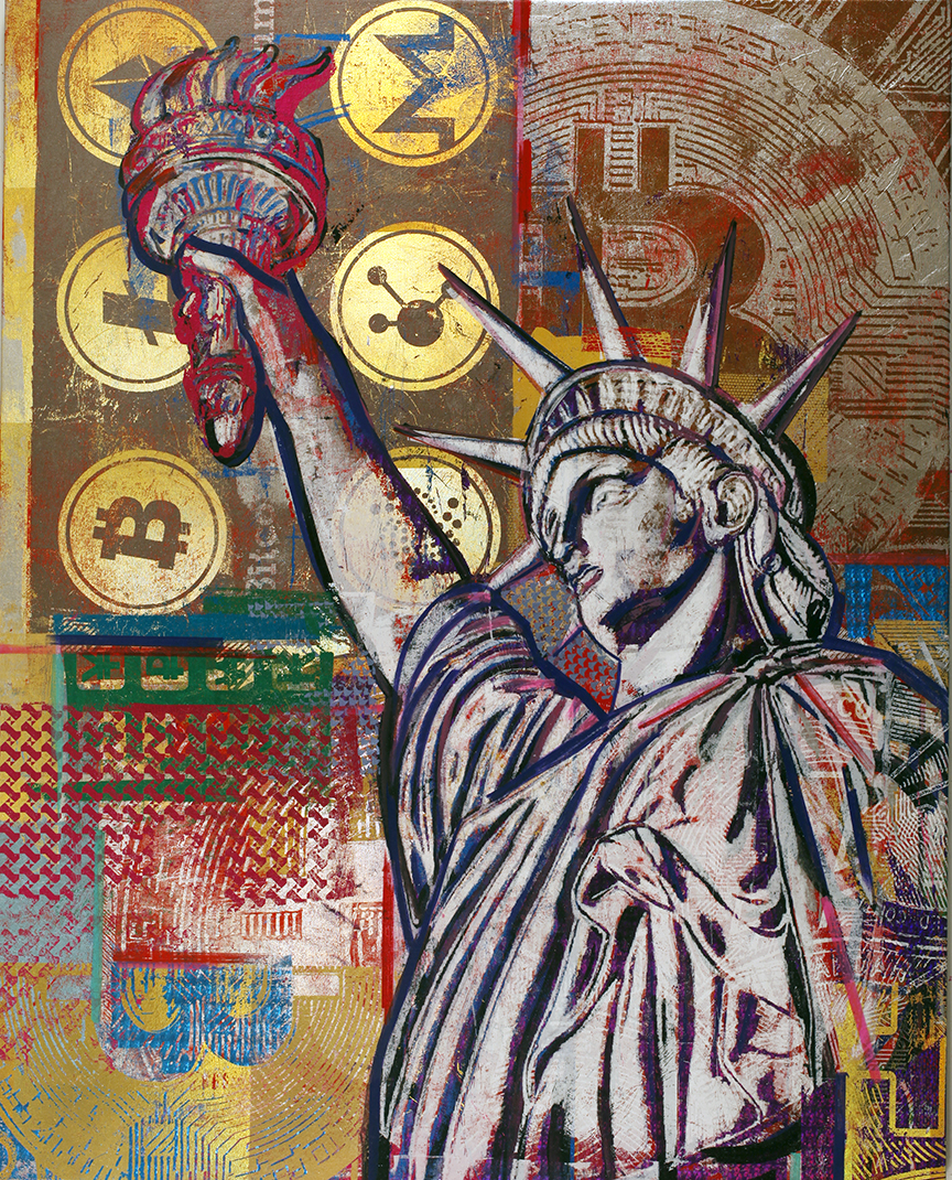 The uncropped "1 Dollar Statue of Liberty" by Houben R.T. seen on this week's cover.