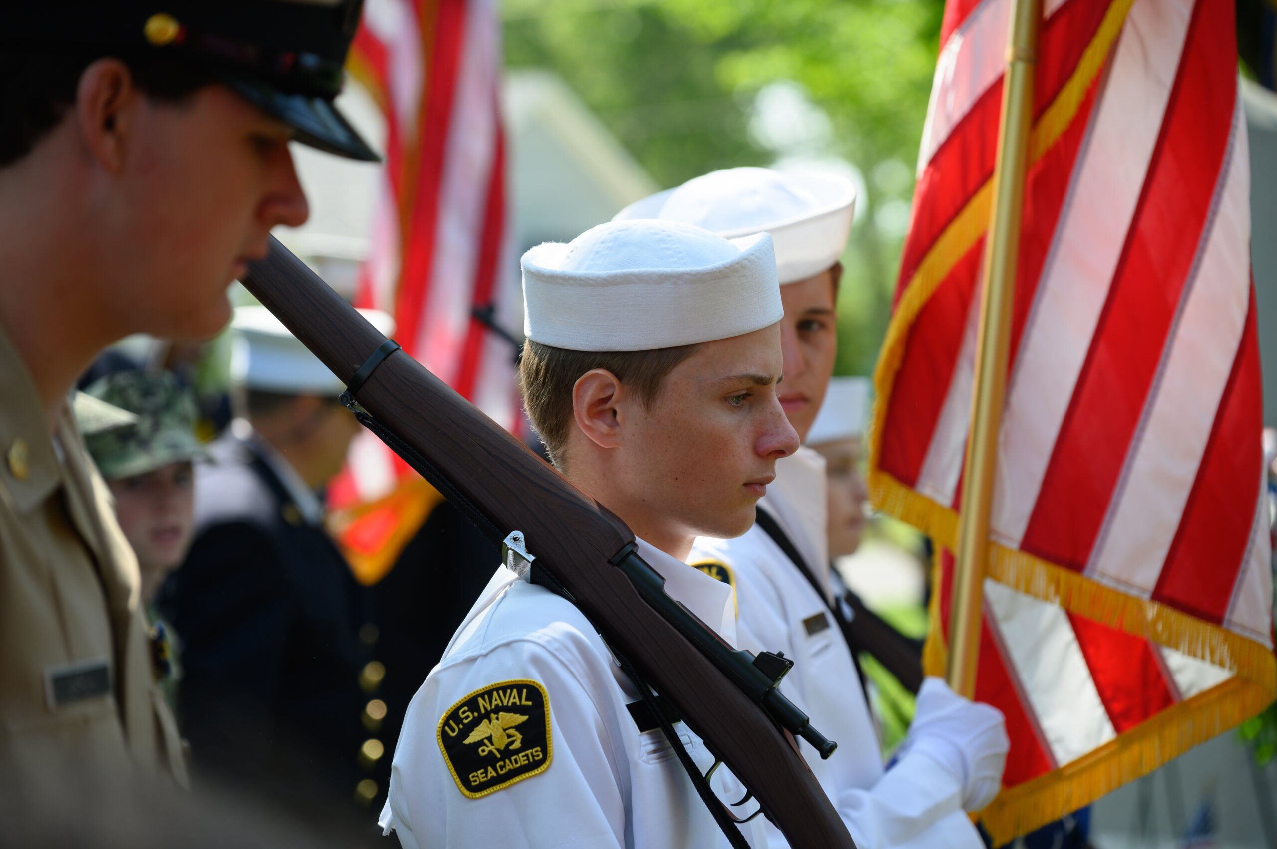 US Naval Sea Cadets at the Center Moriches Memorial Day Ceremony